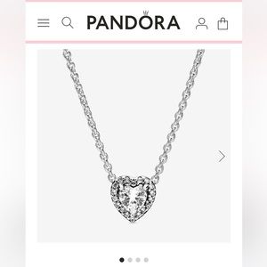 Pandora Elevated Heart Necklace